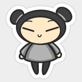 Gray Pucca Sticker